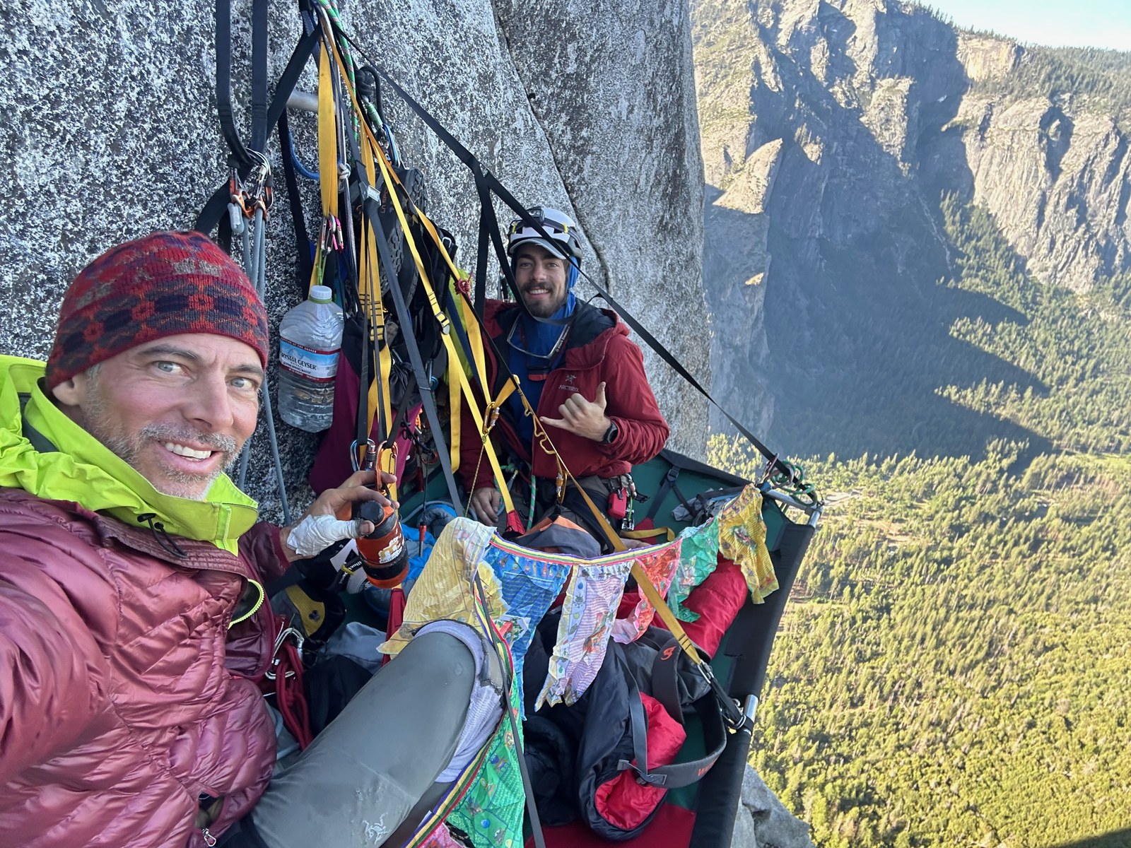 Manley Feinberg II on a portaledge on El Capitan, CPAE Speaker Hall of Fame inductee
